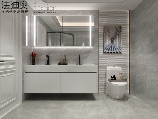 Phong cách hiện đại tối giản tường lắp đặt tủ hư vô bền thép không gỉ chống ẩm