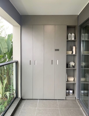 Starry Gray Balcony Storage Unit Máy giặt và máy sấy